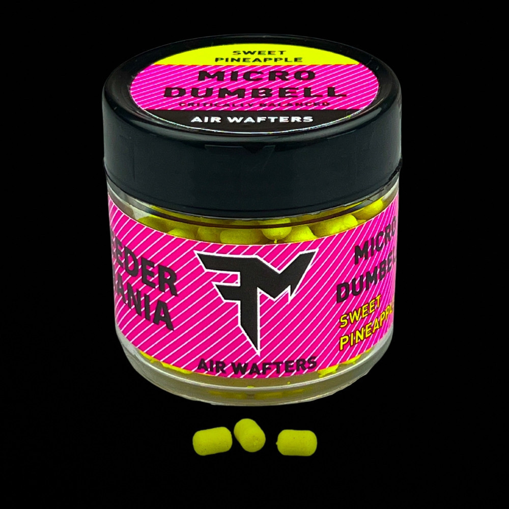 Бойли Wafters Feedermania micro dumbell air sweet pineapple 6 x 8 mm