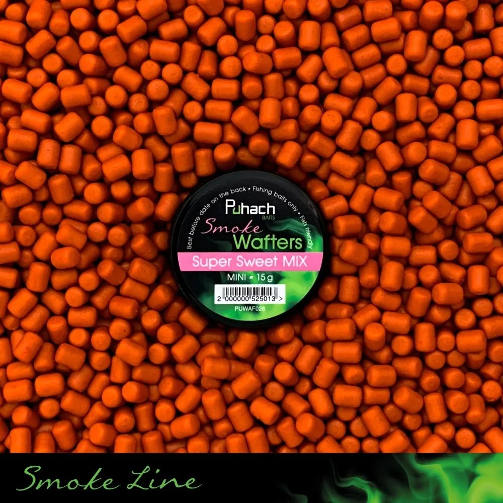 Бойли Wafters Puhach Baits Smoke MINI 5х8 mm 15g Super Sweet MIX