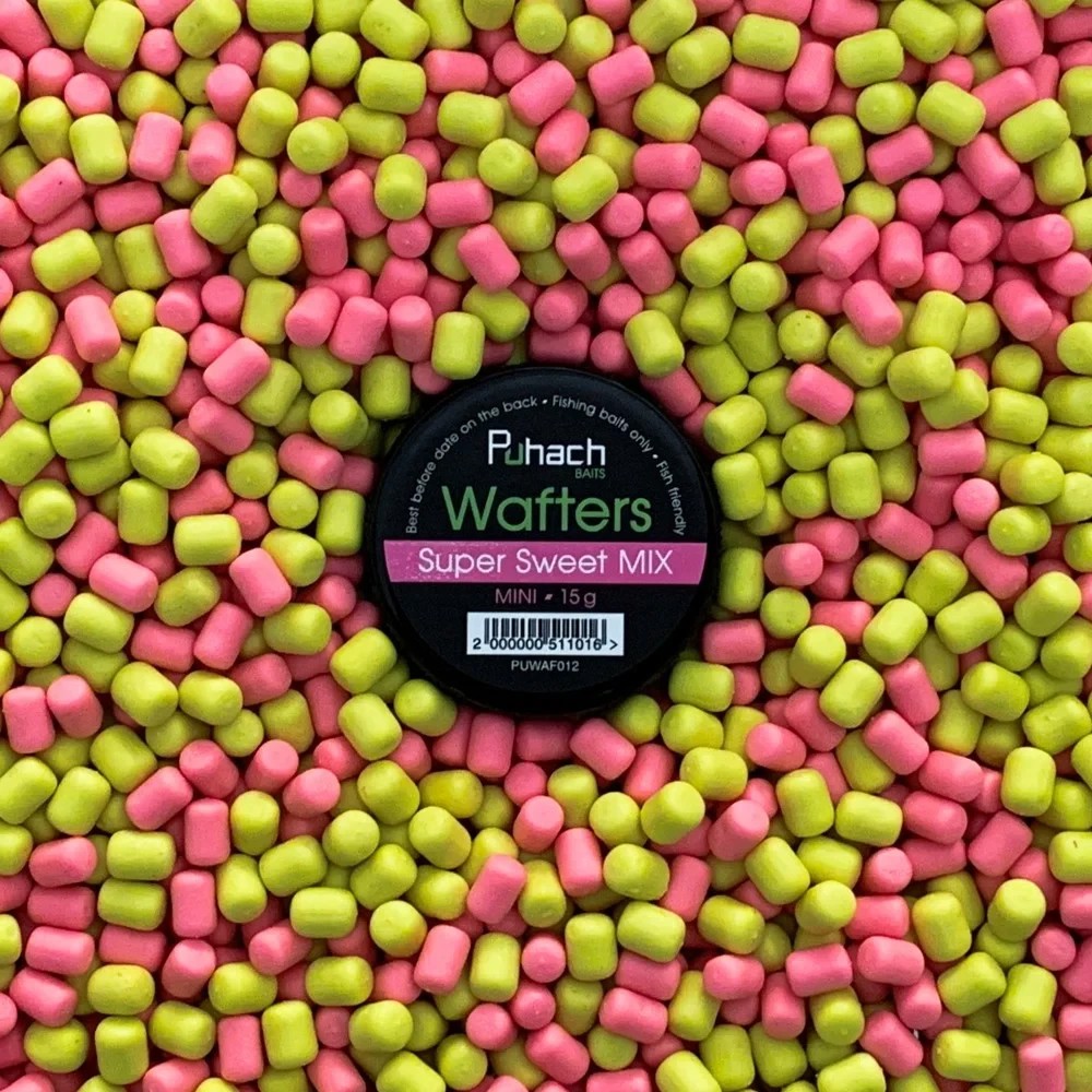 Вафтерс Puhach Baits Wafters MINI Super Sweet MIX Найсолодший мікс 5x8mm 15g