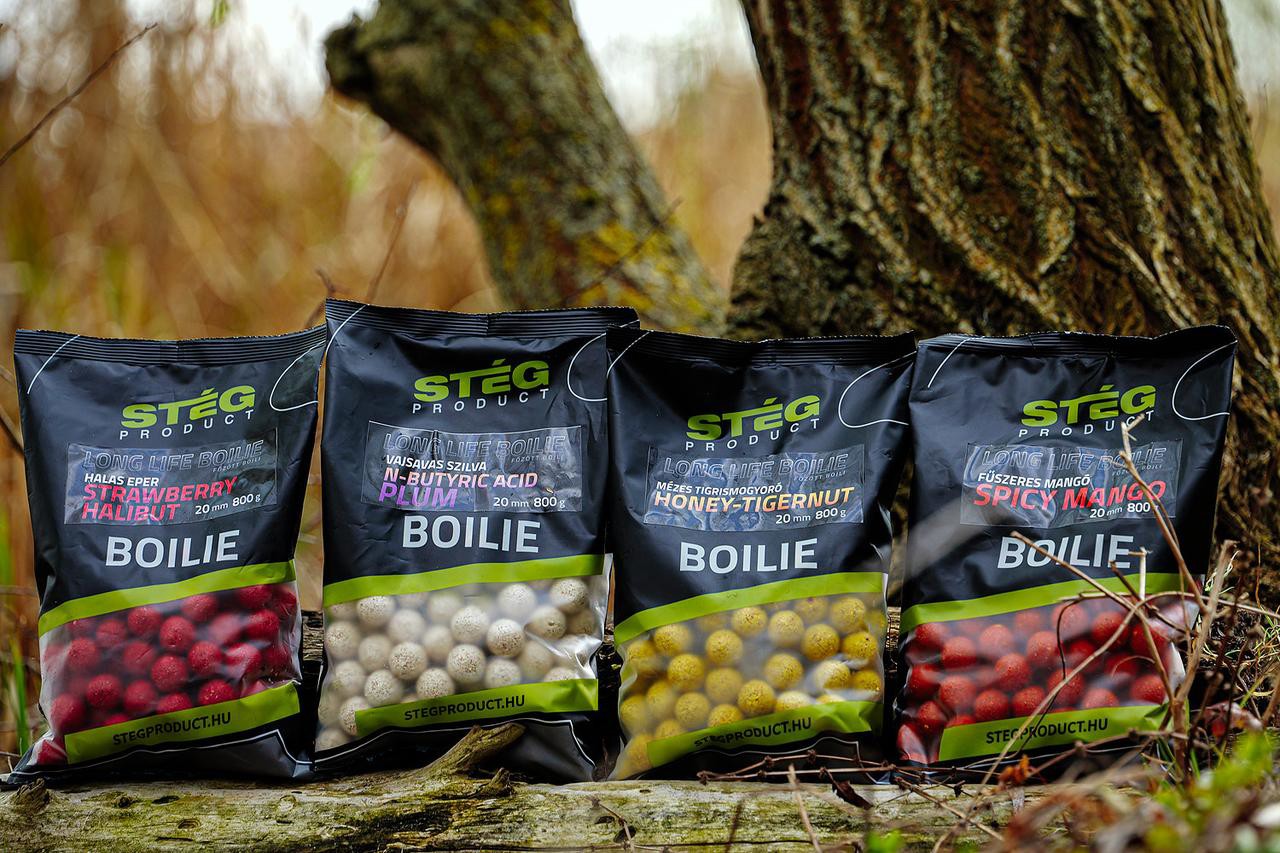 Бойли варені Steg Long Life Boilie 20mm 800g N-Butyric Acid-Plum