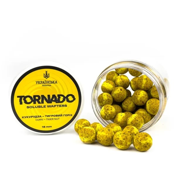 Розчинний Wafters Tornado Кукурудза - Тигровий Горіх Українська Рибалка 20 мм