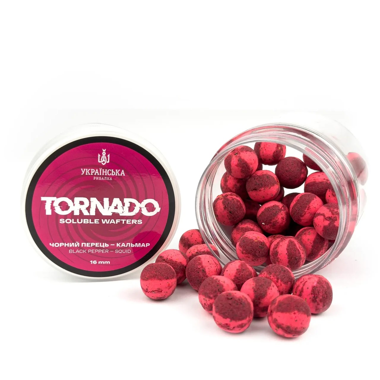 Розчинний Wafters Tornado Лосось Суниця Українська рибалка 20мм
