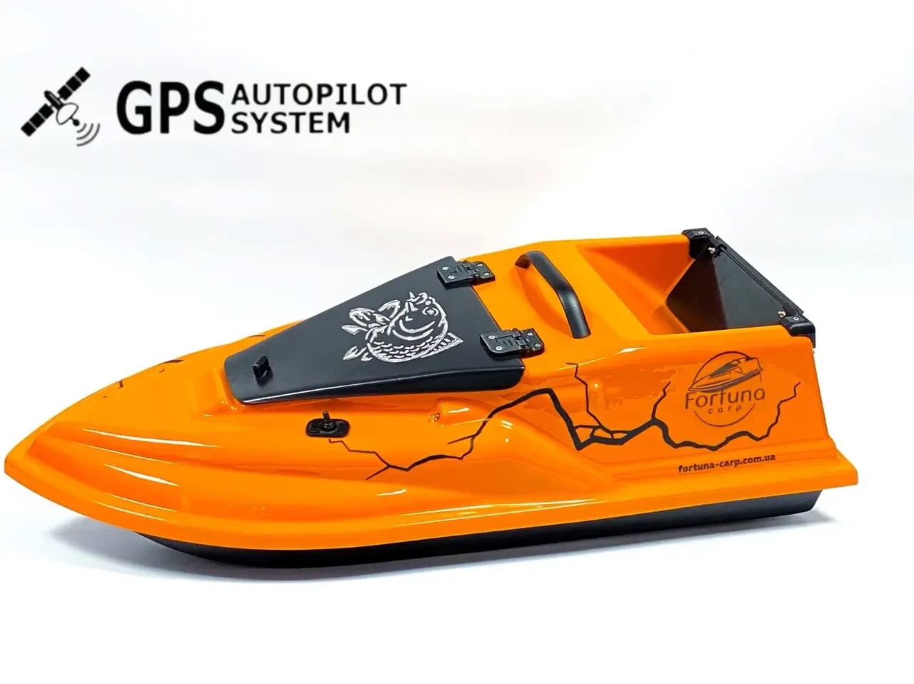 Прикормочний кораблик Фурія Шторм з GPS V3_9+1 та ехолотом Toslon TF520