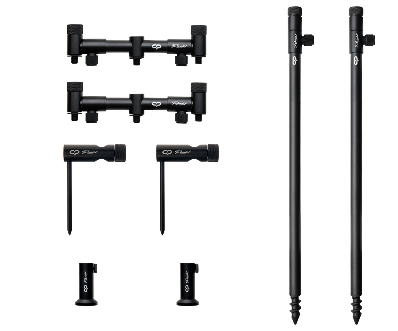 Набір стійок із буз-барами для двох вудлищ Carp Pro Rondel 2 Rods Stand Kit
