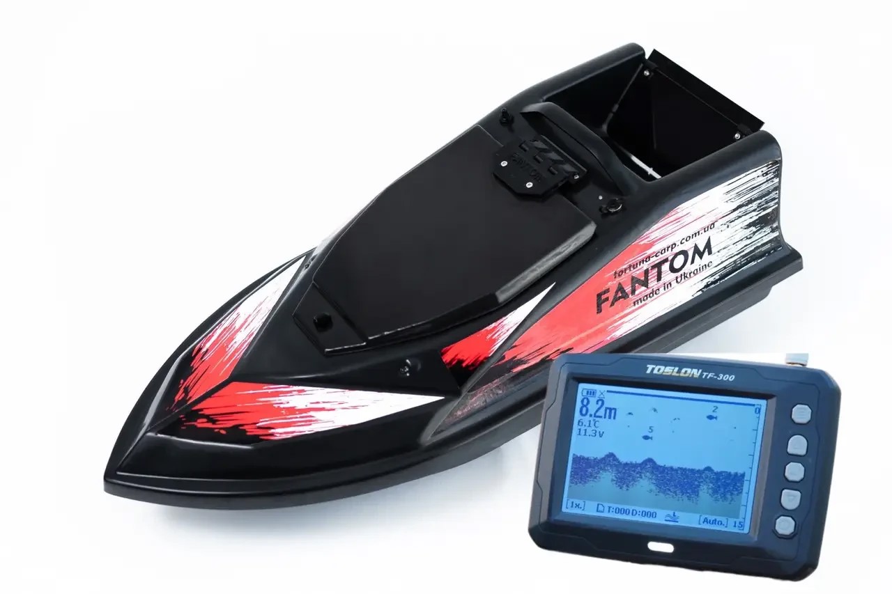 Кораблик для підгодовування Фантом Модерн із ехолотом Toslon TF300