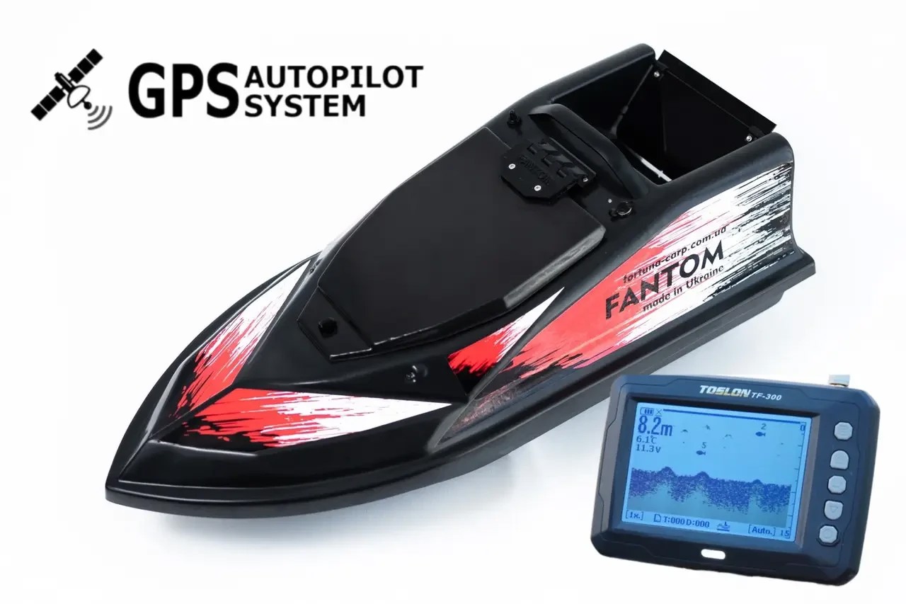 Кораблик для підгодовування Фантом Модерн з ехолотом Toslon300 та GPS автопілотом