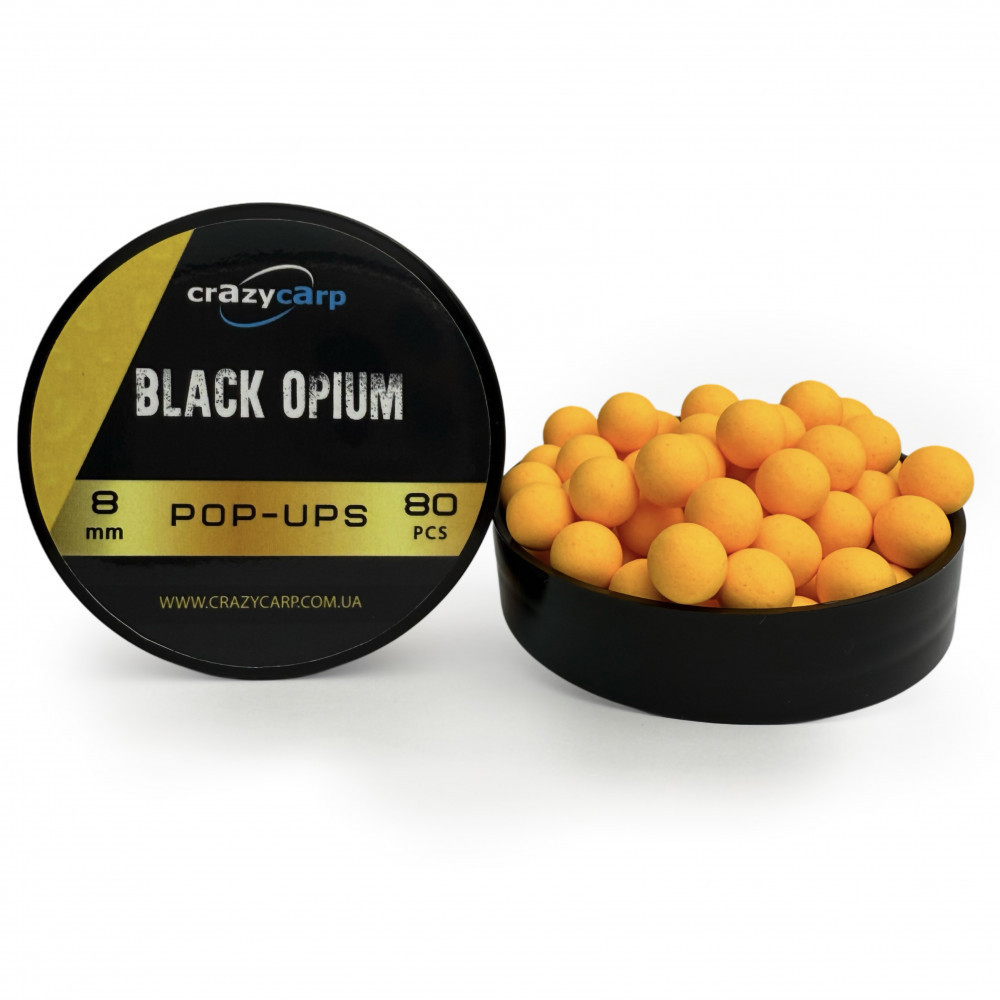 Бойли Pop-ups Crazy Carp Black Opium 8 mm
