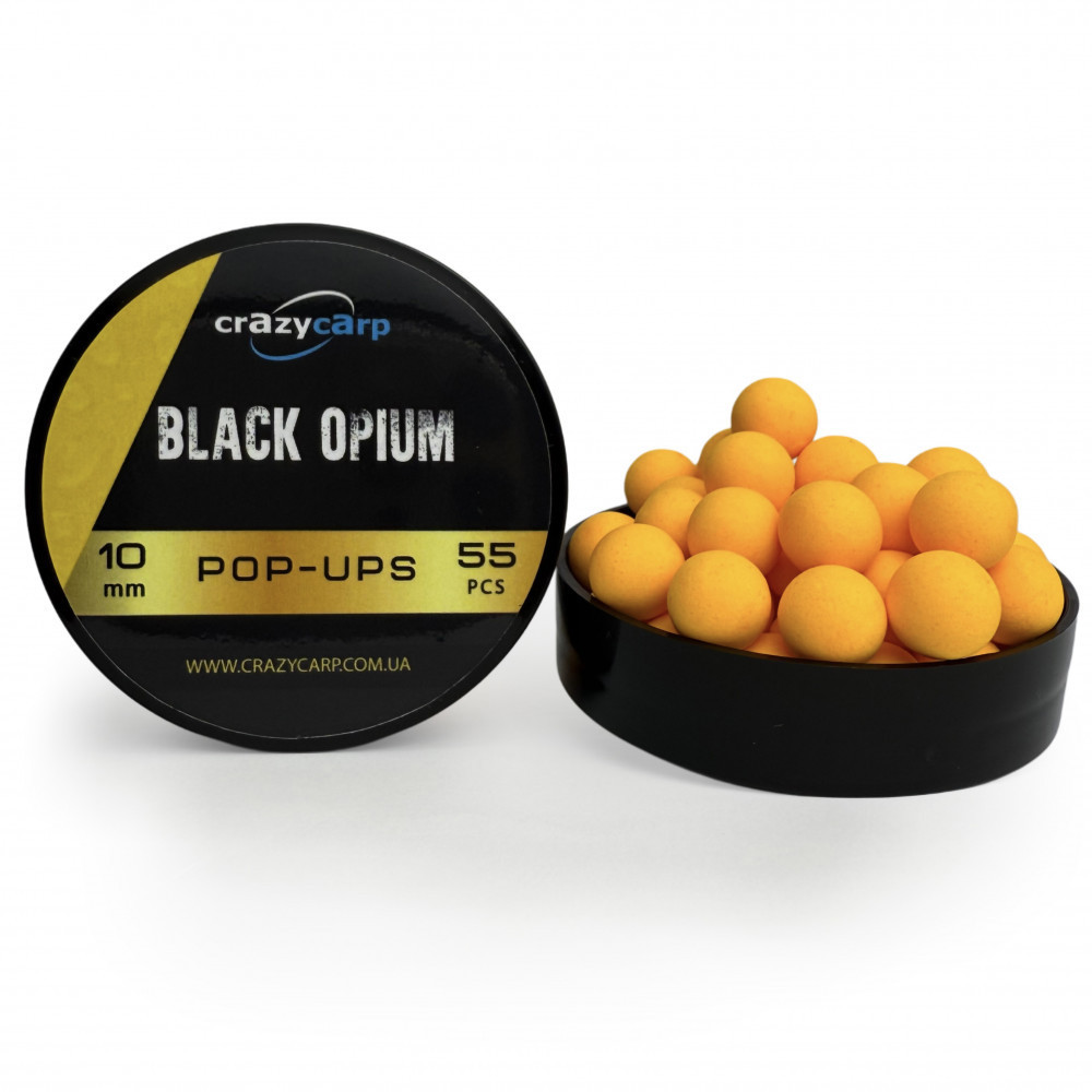 Бойли Pop-ups Crazy Carp Black Opium 10 mm