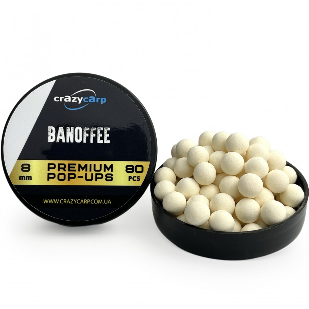 Бойли Pop-ups Crazy Carp Banoffee 6 mm