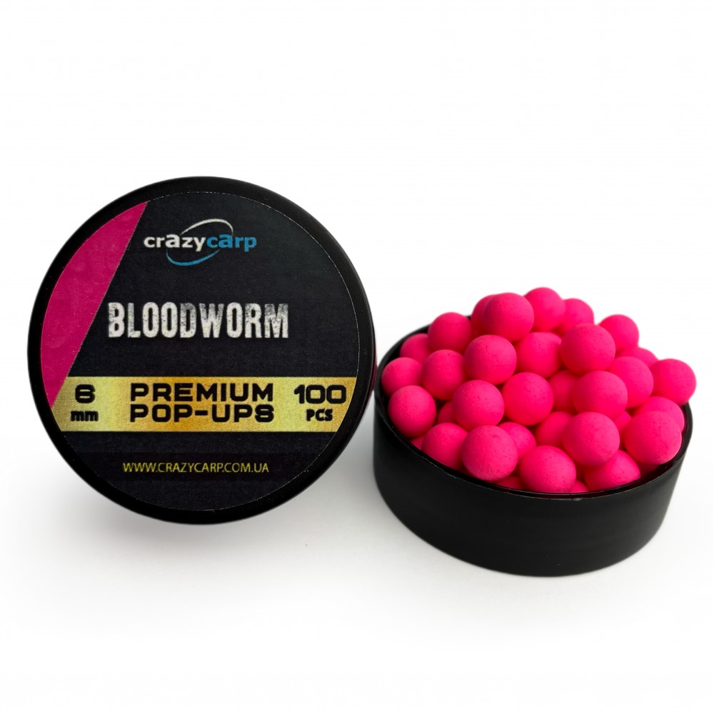 Бойли Pop-ups Crazy Carp Bloodworm 6 mm