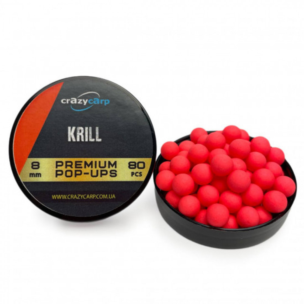Бойли Pop-ups Crazy Carp Krill 8 mm