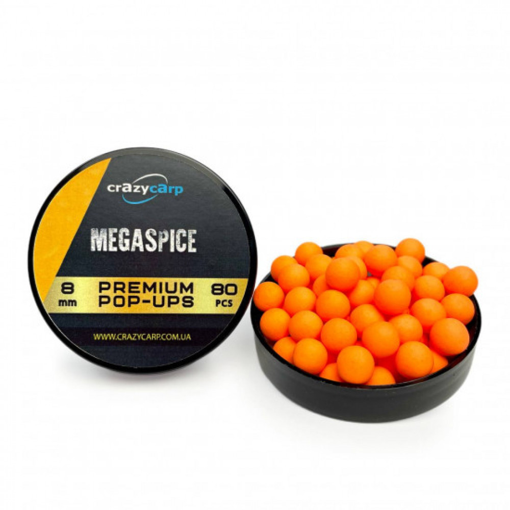 Бойли Pop-ups  Crazy Carp Megaspice 8 mm