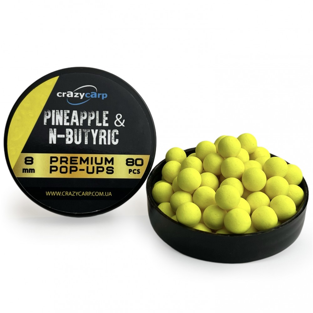 Бойлы Pop-up Crazy Carp Pineapple & N-Butyric 6 mm
