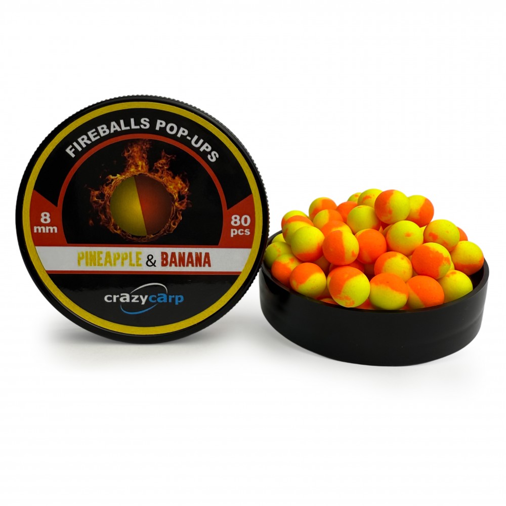 Бойли Pop-ups Crazy Carp Pineapple & Banana Pop-ups 8mm