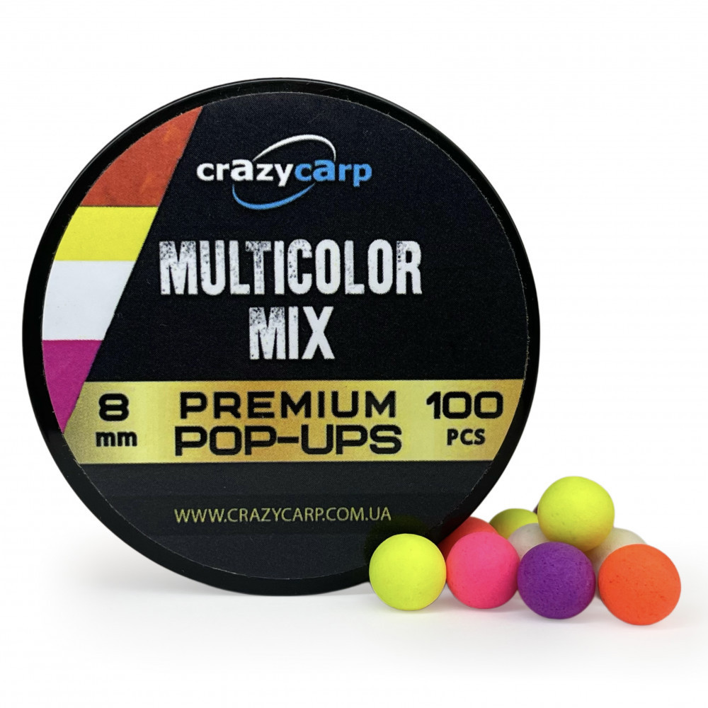 Бойли Pop-ups Crazy Carp Multicolor Mix 8mm