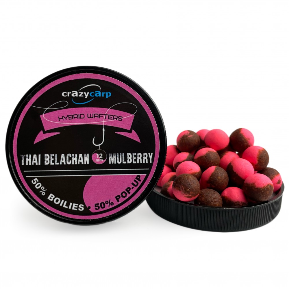 Бойли вафтерс Crazy Carp Thai Belachan & Mulberry Hybrid Wafters 12 mm