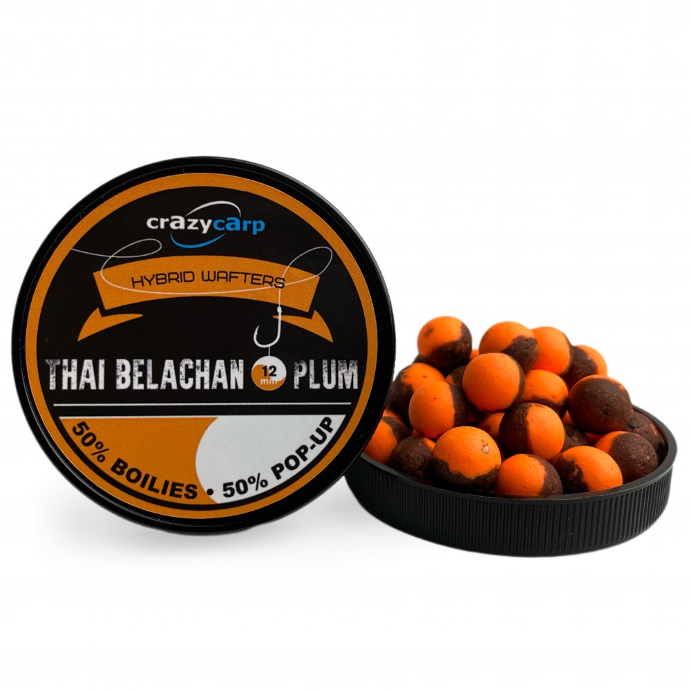 Бойли вафтерс Crazy Carp Thai Belachan & Plum Hybrid Wafters 12 mm