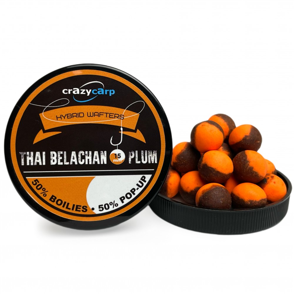 Бойли вафтерс Crazy Carp Thai Belachan & Plum Hybrid Wafters 15 mm