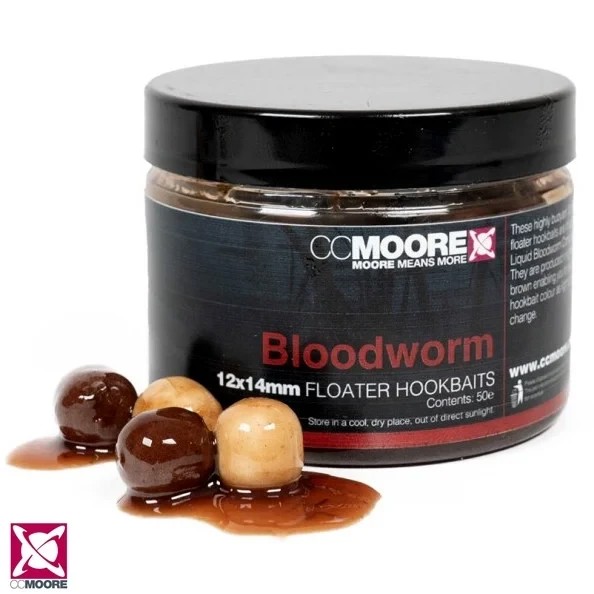 Бойли насадочні CC Moore Bloodworm Floater Hookbaits 12x14mm