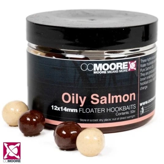 Бойли насадочні CC Moore Oily Salmon Floater Hookbaits 12x14mm