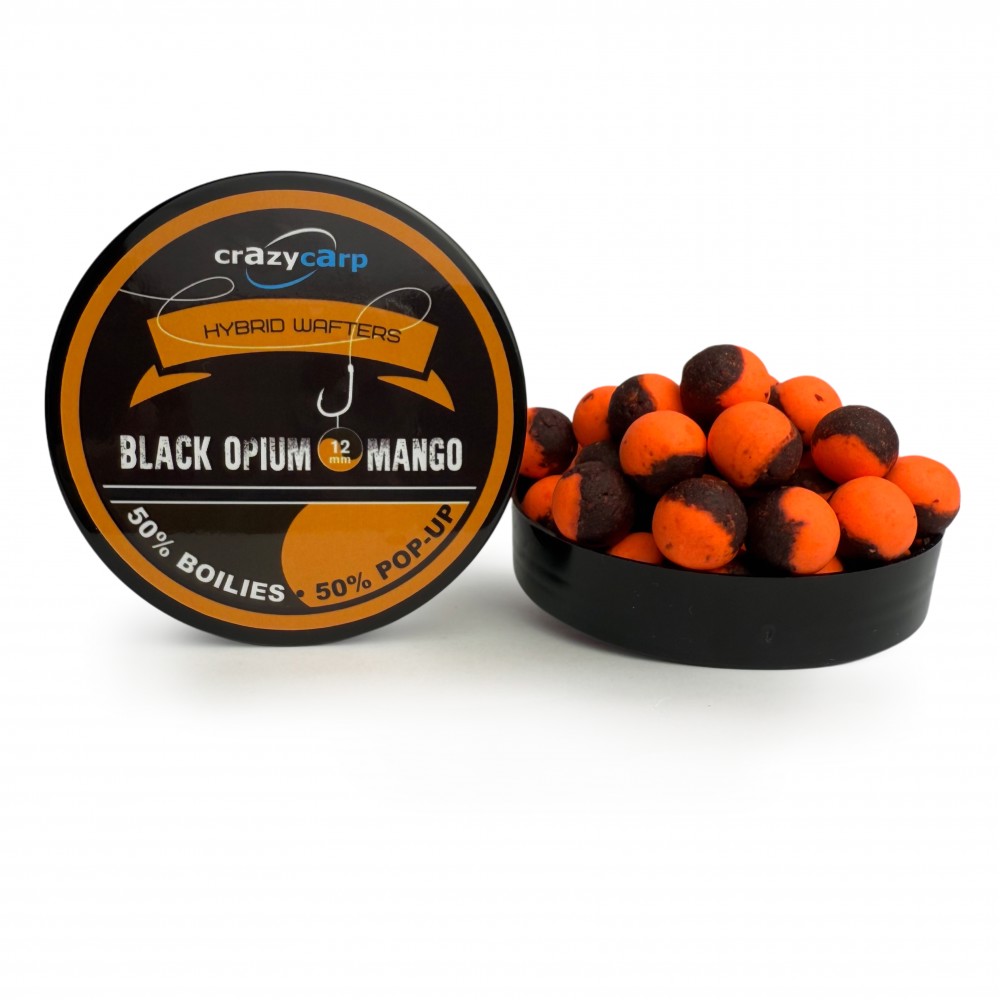 Бойли вафтерс Crazy CarpBlack Opium&Mango Hybrid Wafters 15 mm