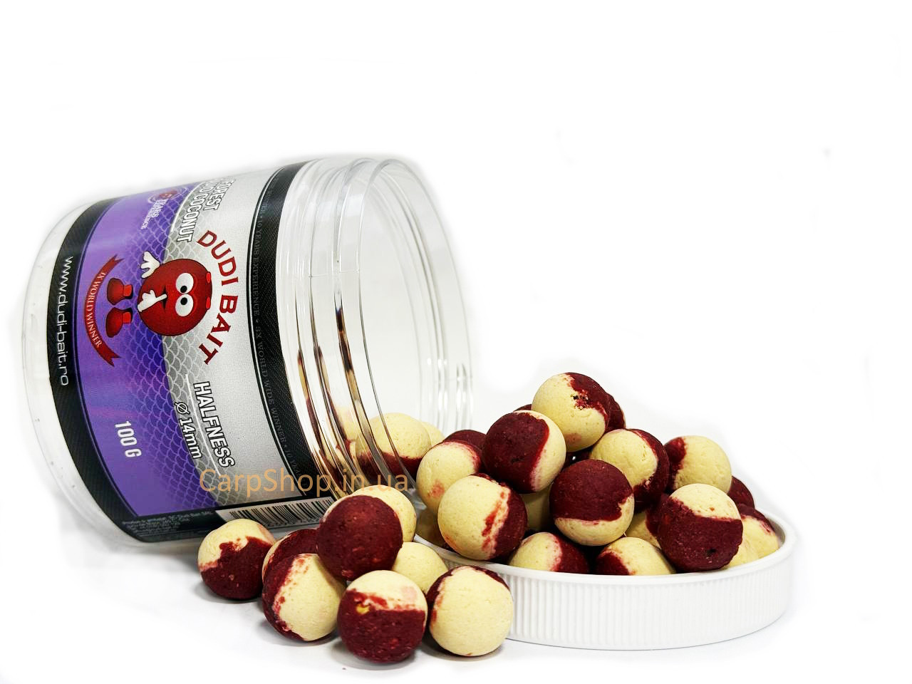Вафтерси Dudi Bait Hookbait Forest Squid “Halfness” coconut 16 мм 100 г