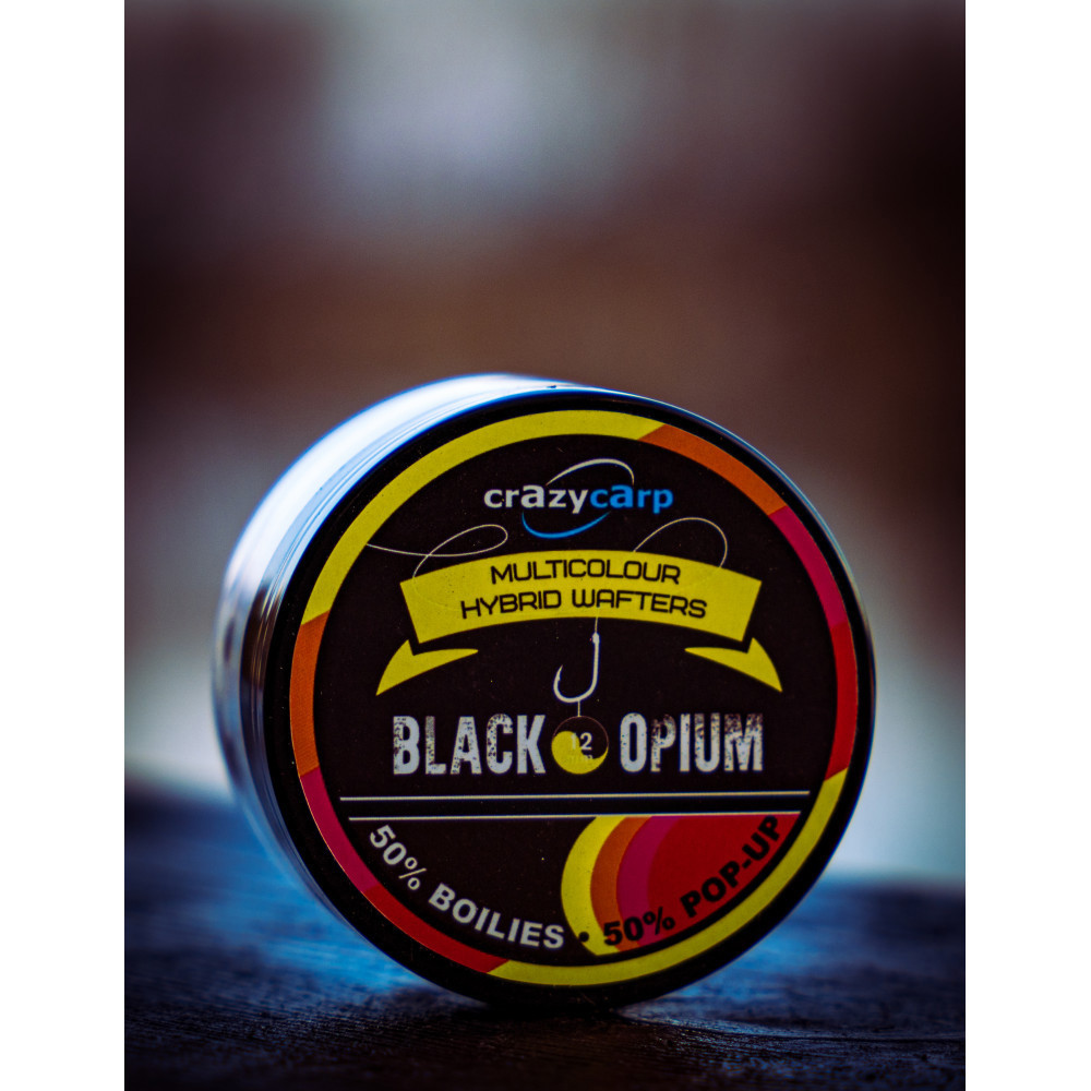 Бойли вафтерс Crazy Carp Black Opium Multicolour Hybrid Wafters 12 mm