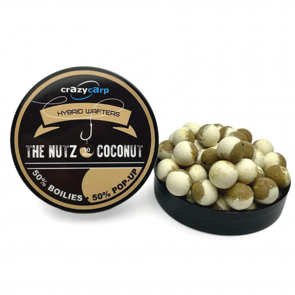 Бойли вафтерс Crazy Carp The Nutz & Coconut Hybrid Wafters 10 mm