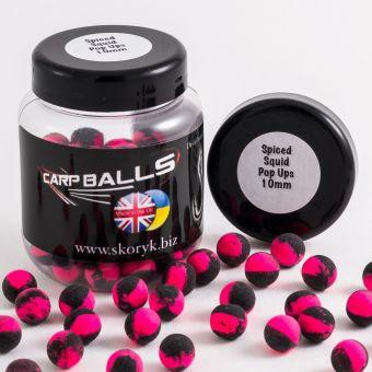 Бойли Carpballs Pop Ups Spiced Squid 10мм