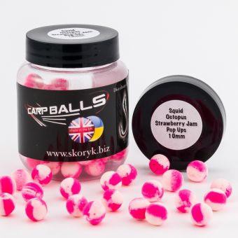 Бойли Carpballs Pop Ups Squid Octopus Strawberry Jam 10мм