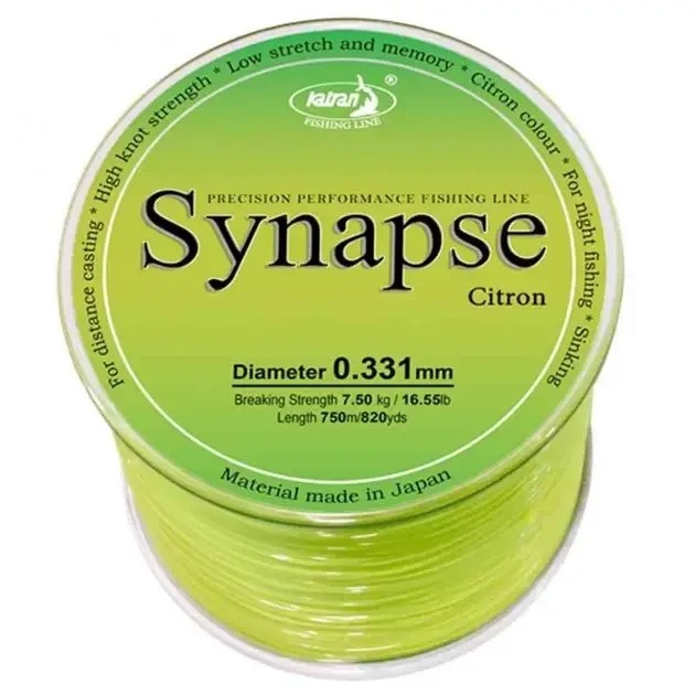 Волосінь Synapse Citron 0.331 mm 1000m 16.55Lb 7.50 kg