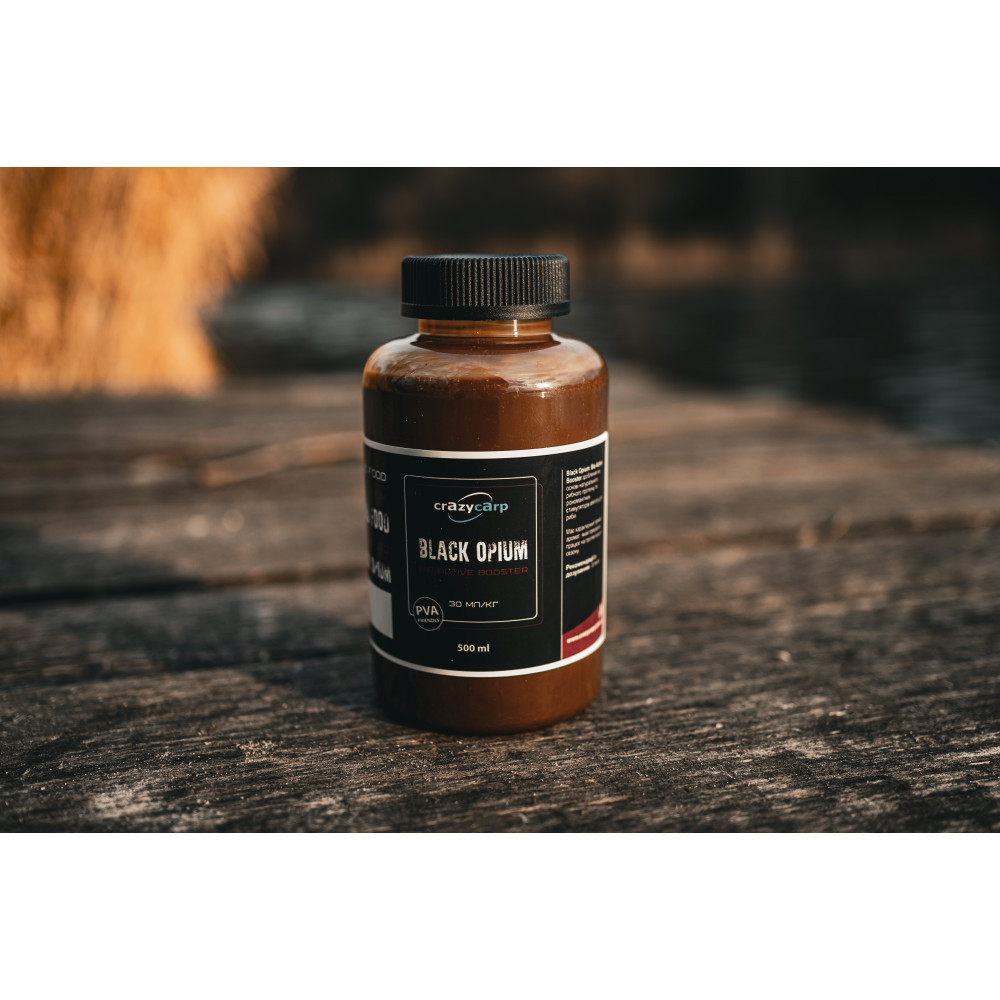 Ліквід Booster Crazy carp Black Opium Bio-Active Booster 500 мл