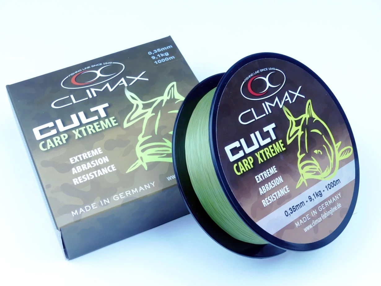 Волосінь коропова Climax CULT Carp Sport mattolive 1000 м 0.30 мм 7.2 кг