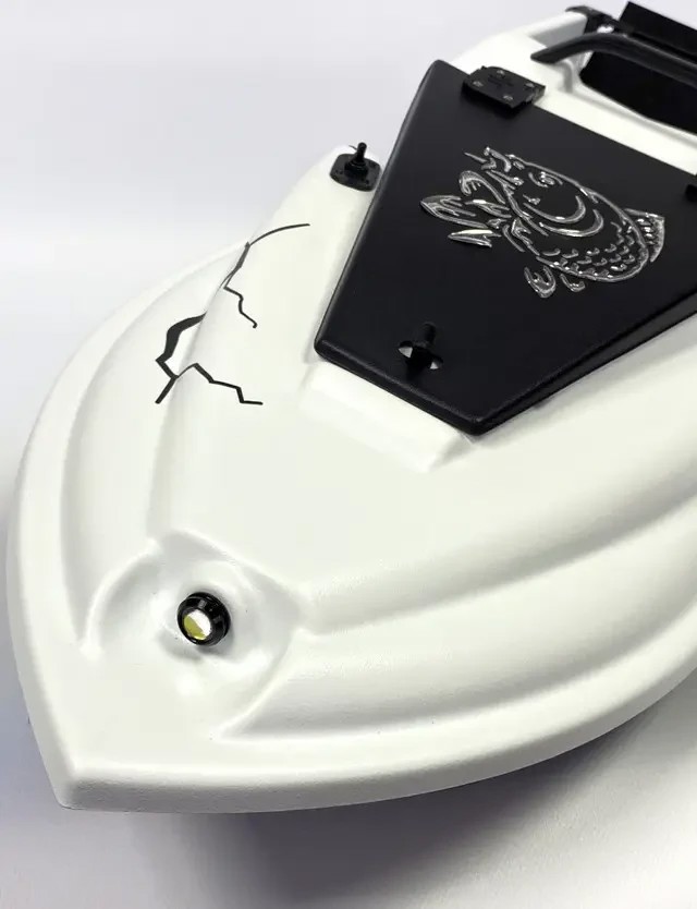 Прикормовий кораблик Фурія Ф'южн з GPS (Maxi Cortex) і лунотом Toslon TF520 Білий