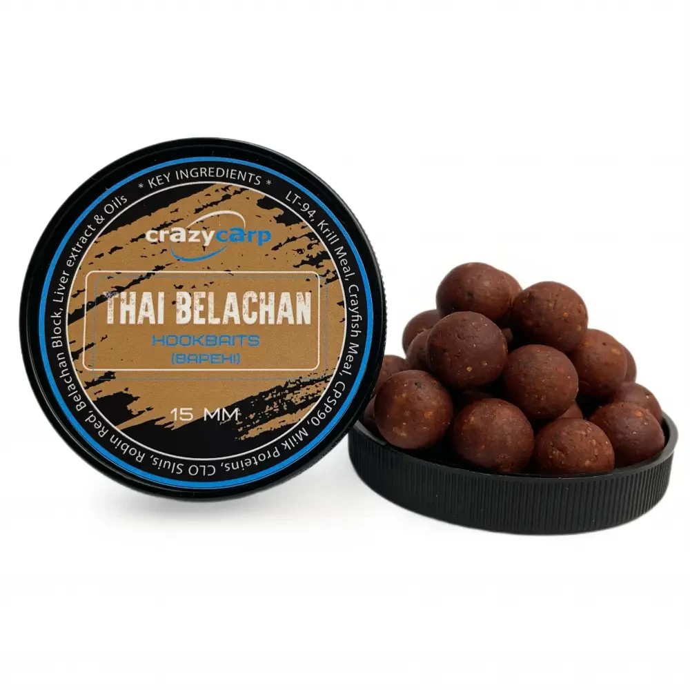 Бойли насадкові варені Crazy carp Thai Belachan Hookbaits 18 mm