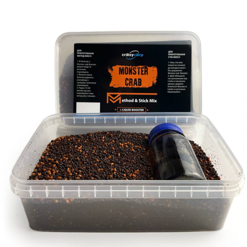 Метод стік-мікс Crazy carp Monster Crab 400g