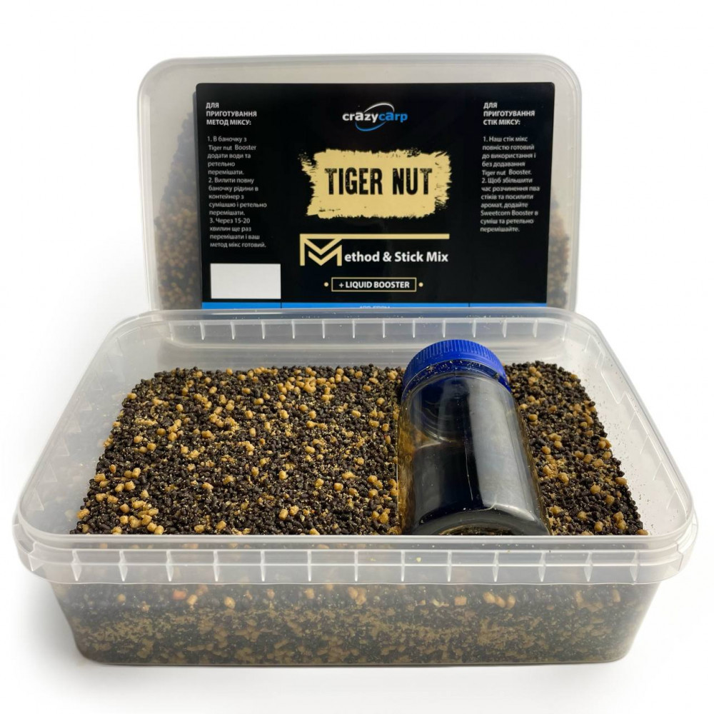 Метод стік-мікс Crazy carp Tiger Nut 400g