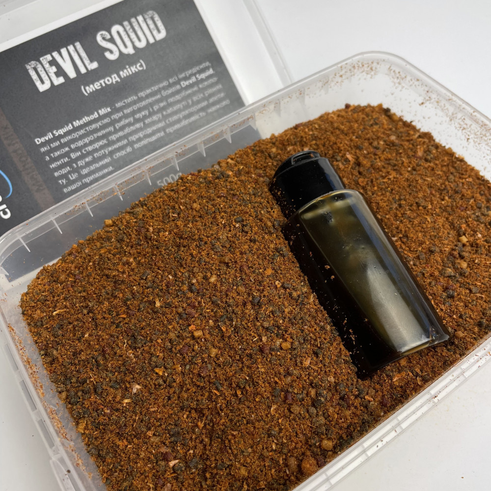 Метод мікс Crazy carp Devil Squid 400g