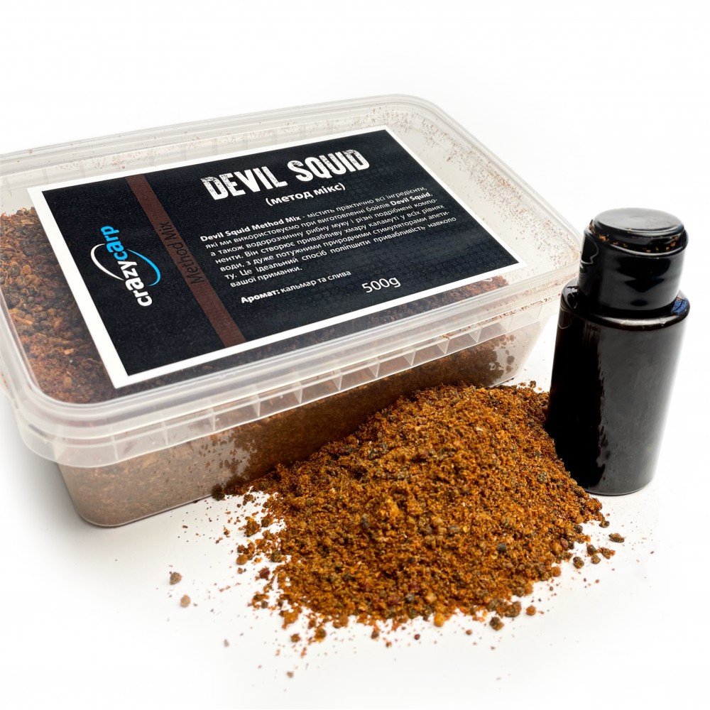 Метод мікс Crazy carp Devil Squid 400g