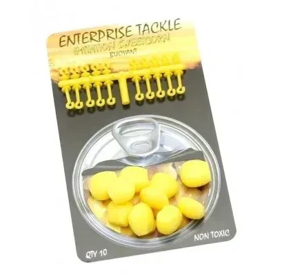 Штучна кукурудза Enterprise Tackle Super Soft Sweetcorn Yellow 2 Sizes plus Stops