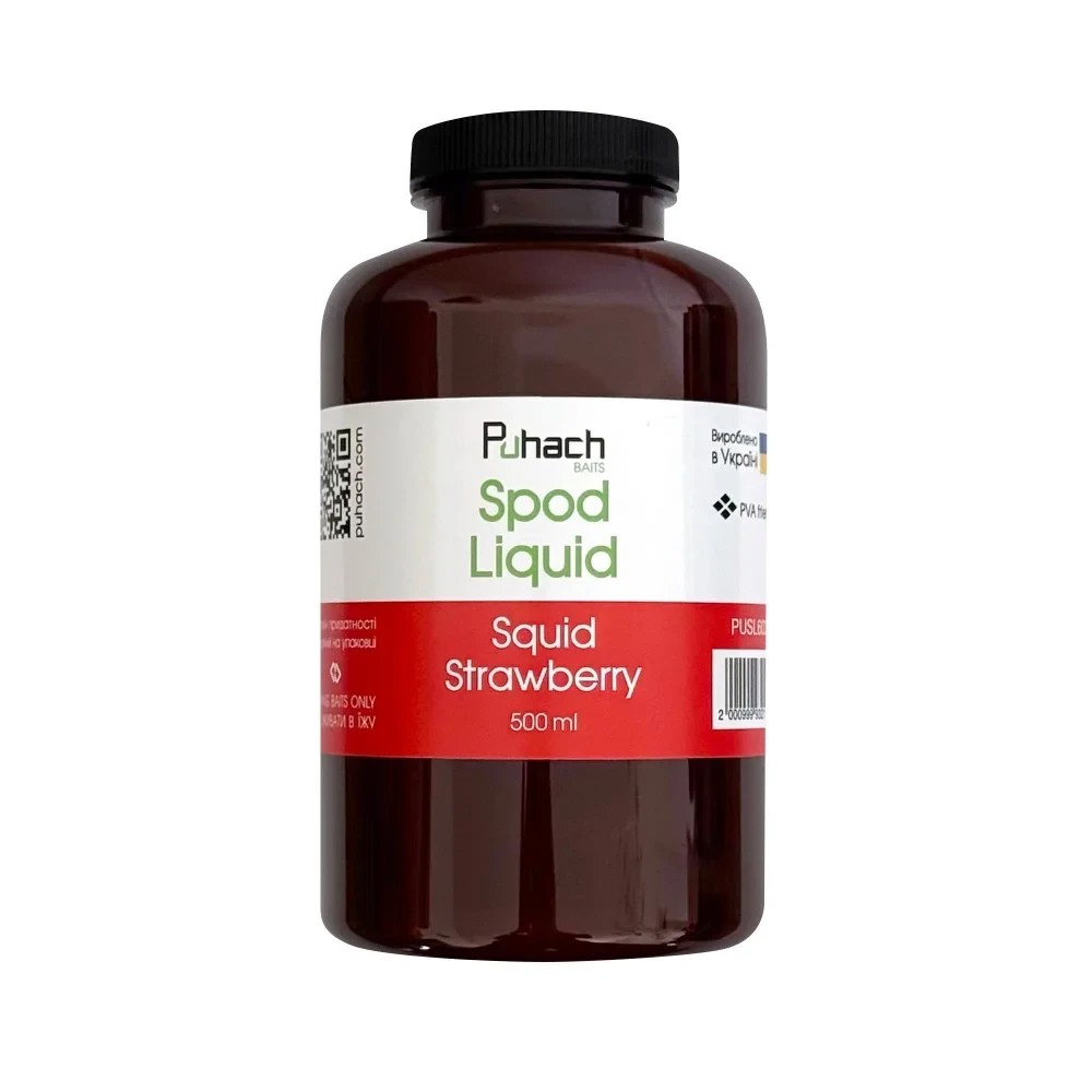 Ліквід Puhach Baits Spod Liquid 500 ml Squid Strawberry