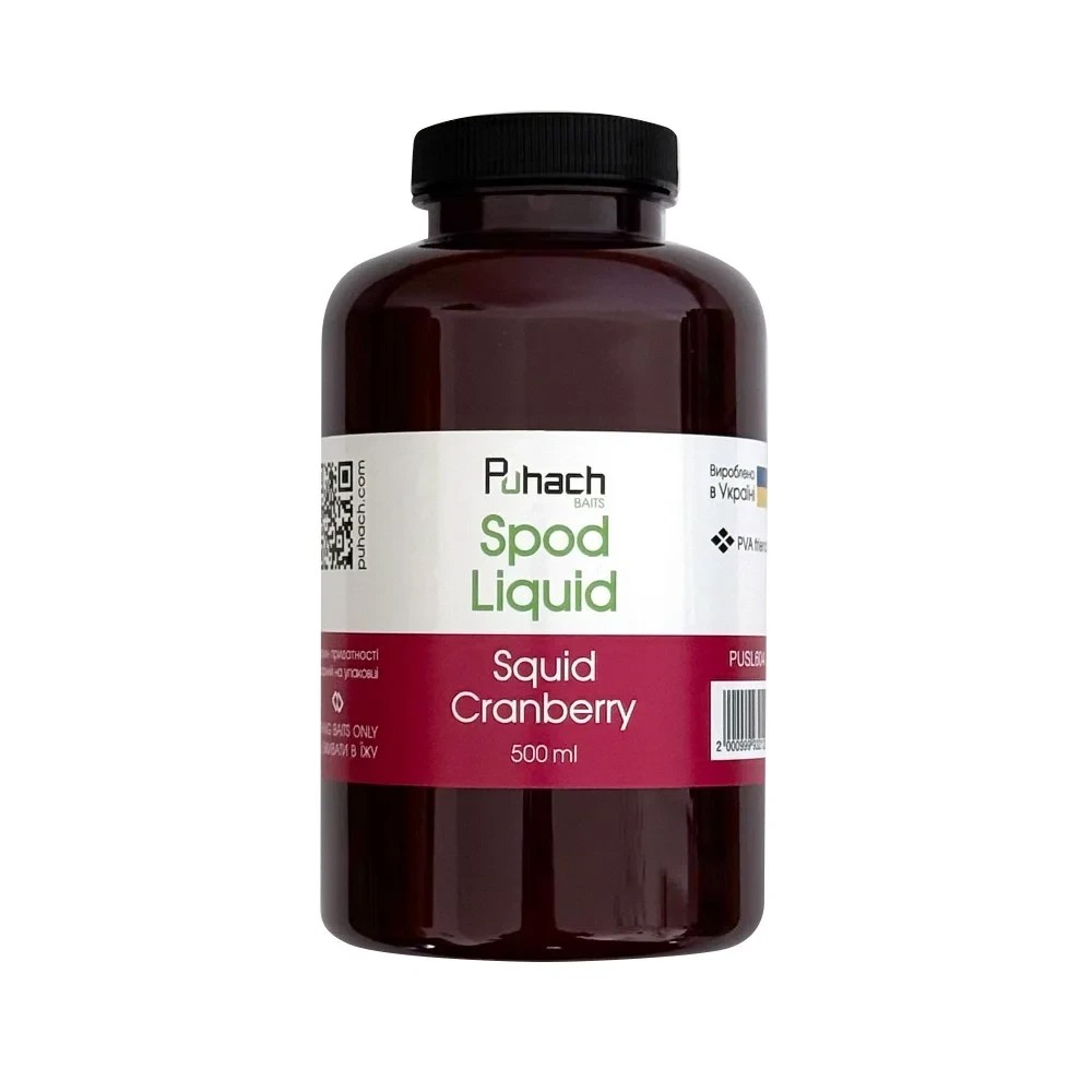 Ліквід Puhach Baits Spod Liquid 500 ml Squid Сranberry