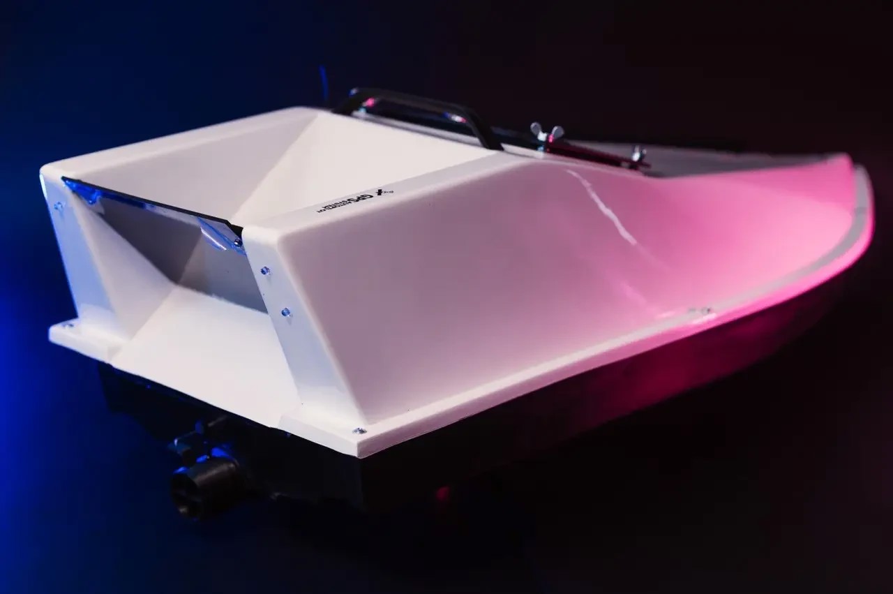 Кораблик для кормления Фортуна с эхолотом Toslon TF520 и аккумулятором 27000 mAh Білий