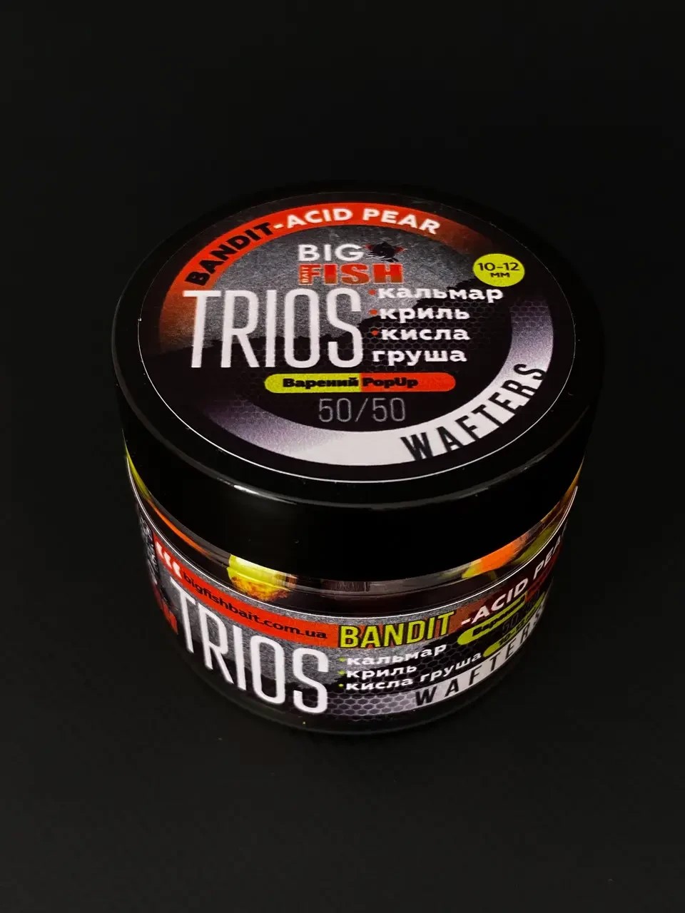 Вафтерс TRIOS Bandit Acid Pear кальмар, криль, кисла груша 10-12 mm