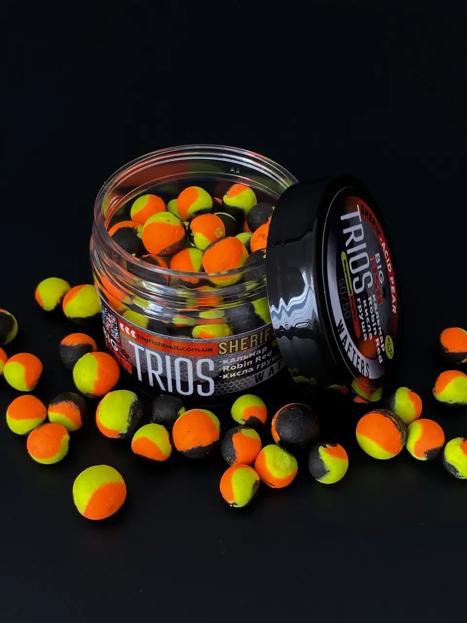 Вафтерс TRIOS Sheriff  Acid Pear кальмар, Robin Red, кисла груша 10-12 мм