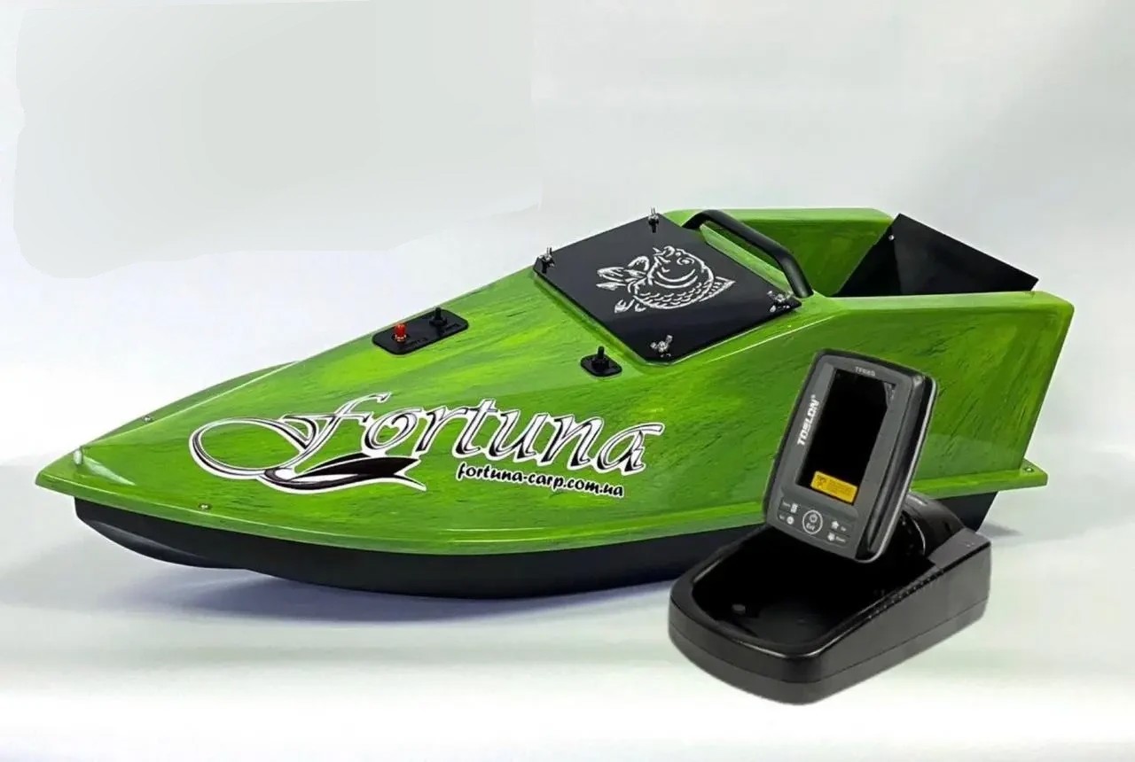 Кораблик Фортуна з GPS автопілотом Fortuna X та ехолотом Toslon520 на 27000mAh Кавуновий