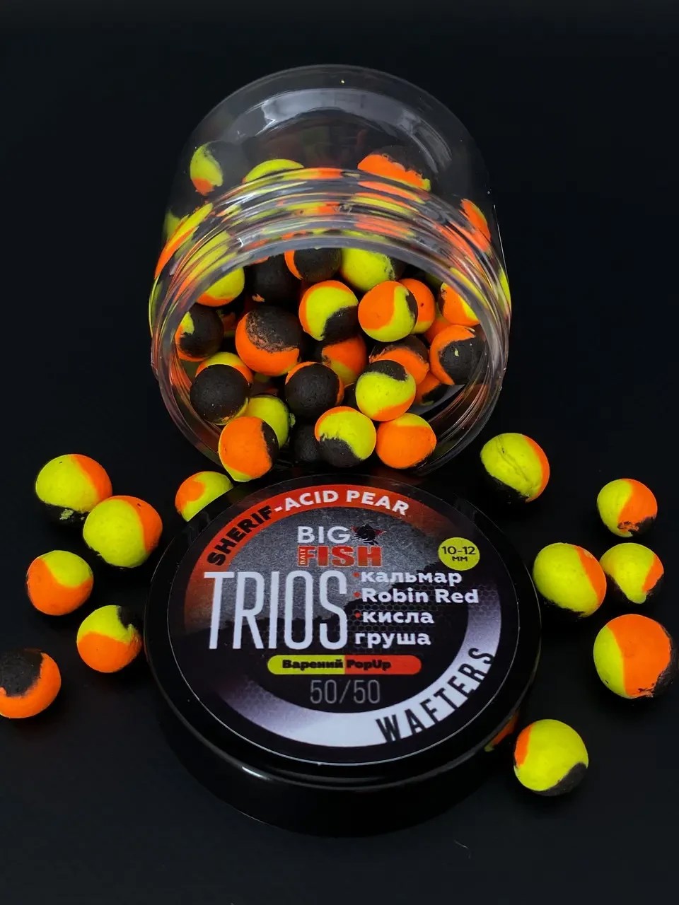 Вафтерс TRIOS SHUHER squid scopex Acid Pear кальмар, scopex, кисла груша 10-12 мм