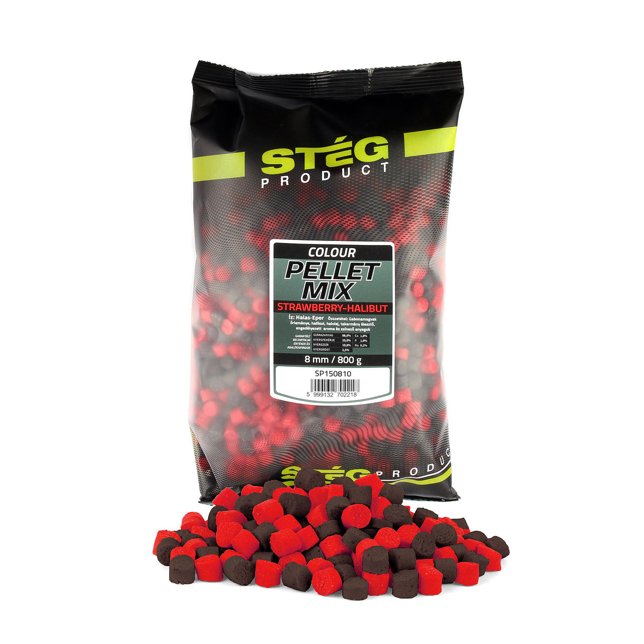 Пелетс Steg Pellet Mix 8 мм 800 г — Strawberry-Halibut