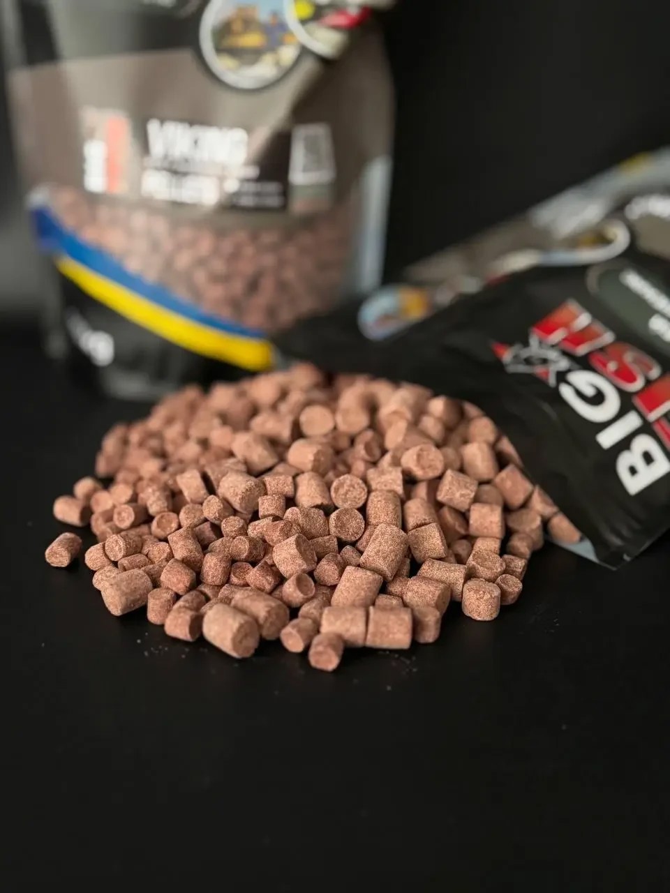 Пелетс Big fish VIKING krill mulberry squid Premium Pellets мікс 8-12мм