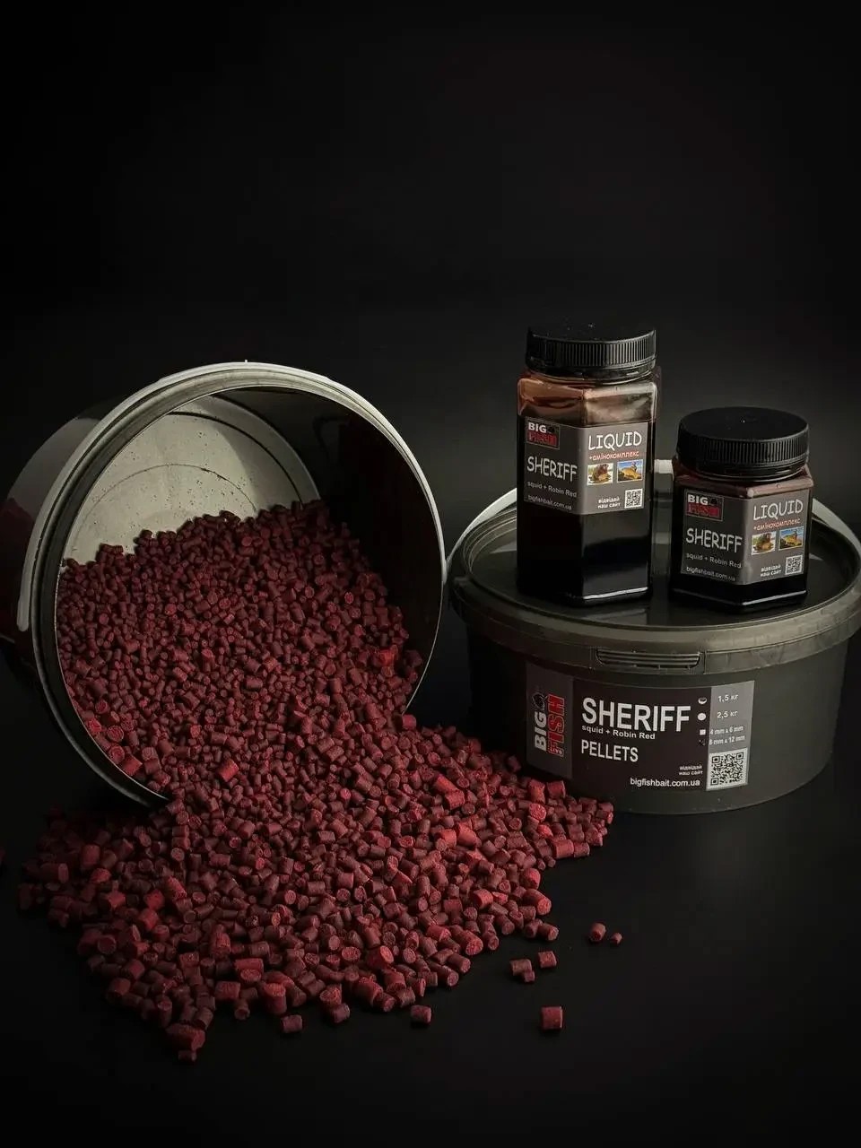 Пелетс Big fish Sheriff Premium Pellets мікс 4-6мм відро 1,5 кг